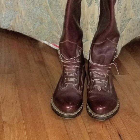 Vintage Leather Sole Boots - Picture 2 of 8